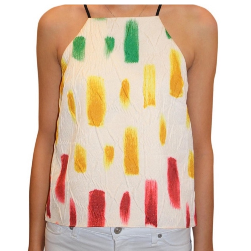 Milly Couture Brushstroke Trapeze Camisole